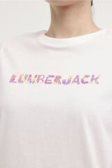 Lumberjack WL VENUS 11MD1052 4FX Ekru Kadın Kısa Kol T-Shirt