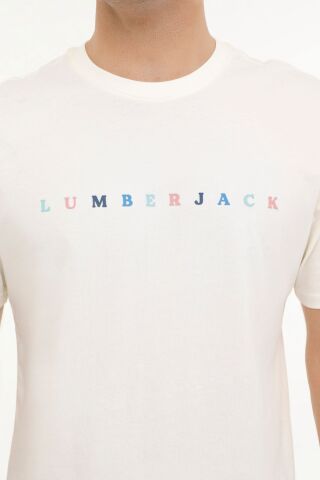 Lumberjack ML MESUS 11URBNG2022 4FX Ekru Erkek Kısa Kol T-Shirt