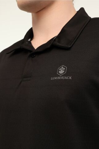 LUMBERJACK Ct461 Sherman Polo T-shır Siyah Erkek